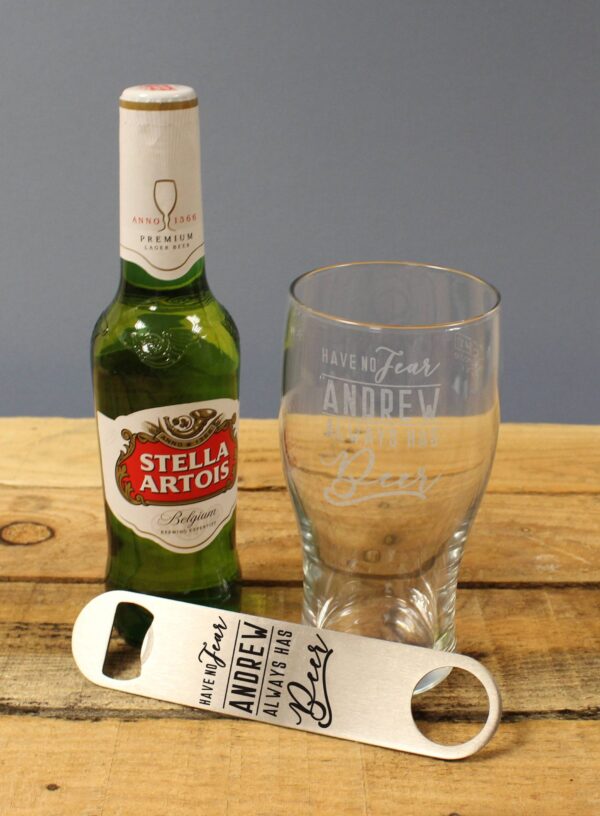 Personalised Stella Lager Have No Fear With Any Name Gift Set