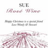 Personalised Rosé Wine with Hand Made Truffles Gift Set