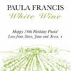 Personalised White Wine with Hand Made Truffles Gift Set