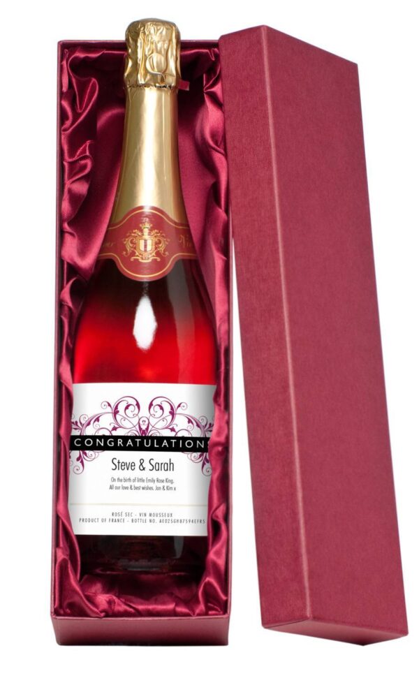 "Congratulations" Sparkling Rosé Wine