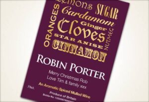 Personalised Mulled Wine Labels