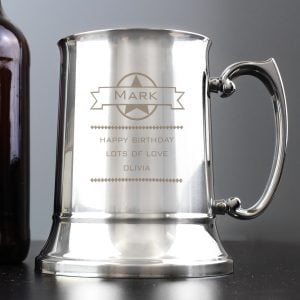 P0103A22.jpg Personalised Diamond Stainless Steel Tankard