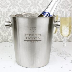 P0104H96.jpg Personalised Decorative Stainless Steel Ice Bucket