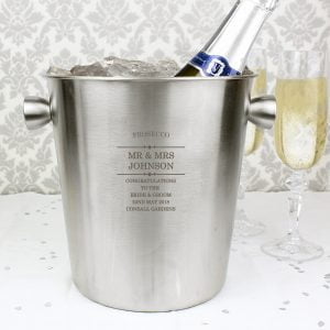 P0104H97.jpg Personalised Diamond Stainless Steel Ice Bucket