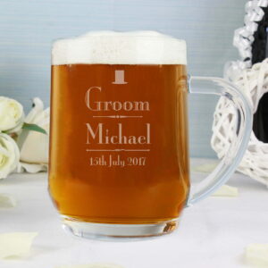 P0107B49.jpg Personalised Decorative Wedding Groom Tankard