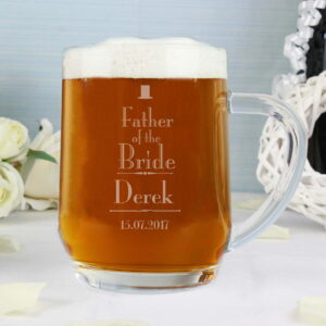 P0107B50.jpg Personalised Decorative Wedding Father of the Bride Tankard