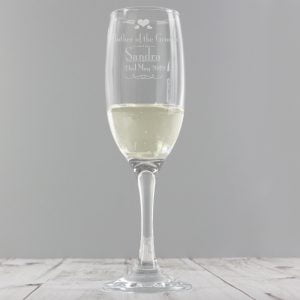 P0107B55.jpg Personalised Decorative Wedding Mother of the Groom Glass Flute