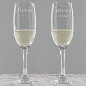 Personalised Classic Pair of Flutes