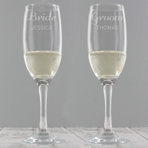 Personalised Classic Pair of Flutes