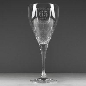 P0108A85.jpg Personalised Big Age Cut Crystal Wine Glass