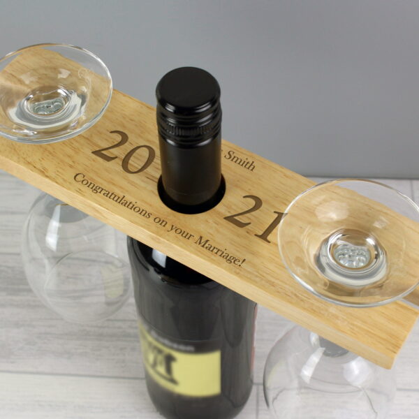 P0111C33.jpg Personalised 'Year' Wine Glass & Bottle Holder