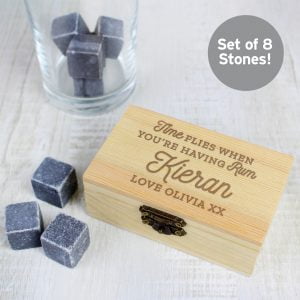 P0111D13.jpg Personalised Time Flies When You're Having Rum Cooling Stones