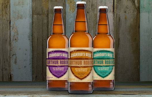 Personalised Grandad's Set Three Pack Craft Beer