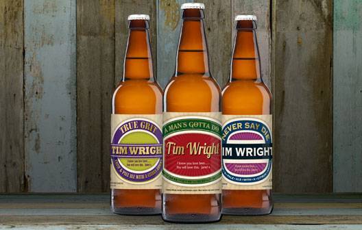 Personalised Man's Set Three Pack Craft Beer