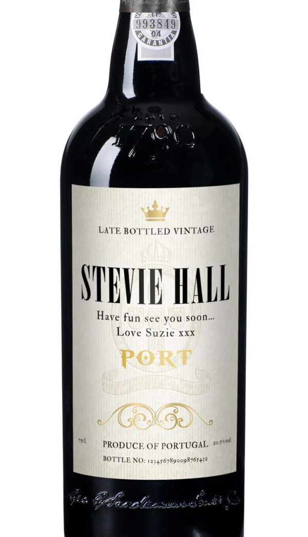 Personalised LBV Port Antique label