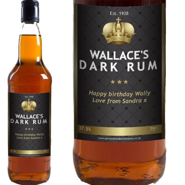 Personalised Rum - Black