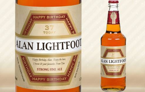 Personalised Birthday Beer