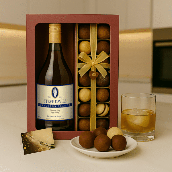 Personalised Brandy and Truffles