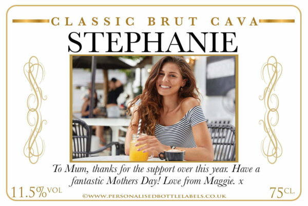 Personalised Photo Cava Label