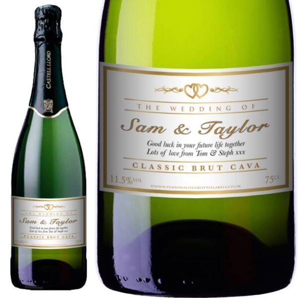 Personalised Wedding Cava