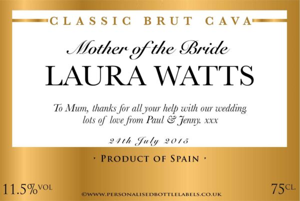 cava_wedding_title.jpg Personalised Wedding Title Cava Label