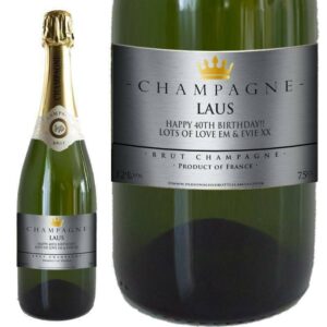 Personalised Silver Traditional Champagne