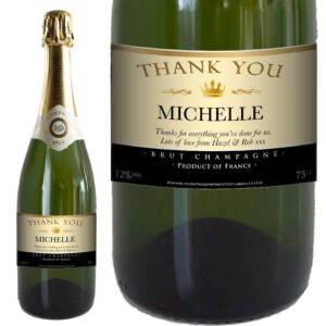 Personalised Thank You Champagne