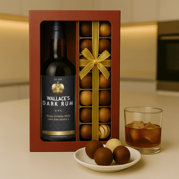 Personalised Dark Run and Truffles Gift Set