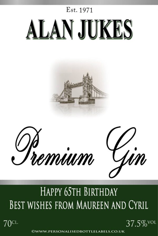 Personalised Gin Labels