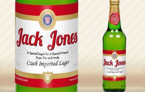 Personalised Lager with traditional label