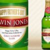Personalised Father's Day bottle of Lager