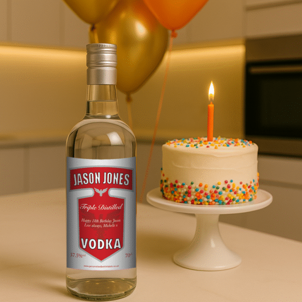 Personalised Vodka with Hand Made Truffles Gift Set