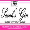 Pink Gin Label