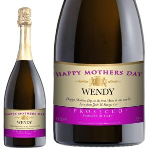 Personalised Mothers Day Prosecco