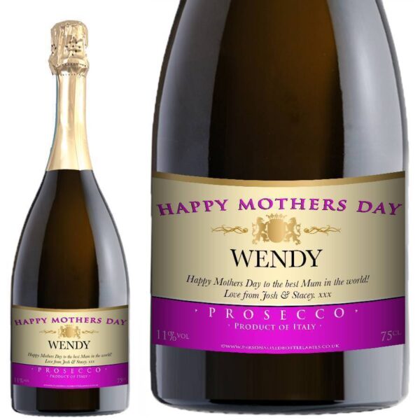 Personalised Mothers Day Prosecco