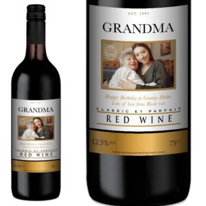 thumbnail image 2 of Personalized Red Wine Bottle Label - Crime Theme - Perfect For Parties, Birthdays, Weddings 2 of 6