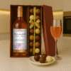 Personalised Rosé Wine with Hand Made Truffles Gift Set