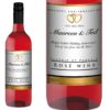 Personalised Anniversary Rosé Wine