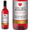 Personalised Valentines Rosé Wine