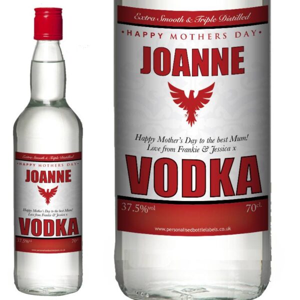Personalised Mothers Day Vodka