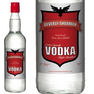 Personalised Vodka - Red Shield