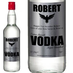 Personalised Vodka - Silver Effect