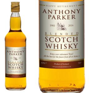 Personalised Retirement Blended Scotch Whisky