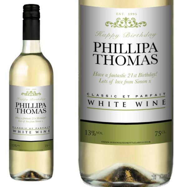Personalised White Wine - Any Occasion