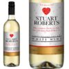 Personalised Valentine's White Wine